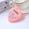 8 Digit Mini Creative Love Calculator Learning Supplies Colorful Keys Calculator Battery Powered Scientific Calculator