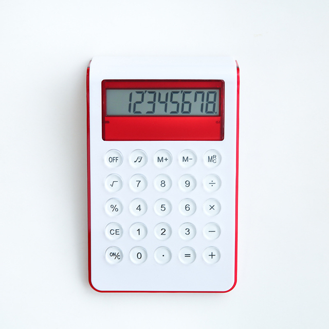 Large Screen Calculator With Crystal Buttons 8 Digit Electronic Calculator Battery Power Desktop Calculator with Voice