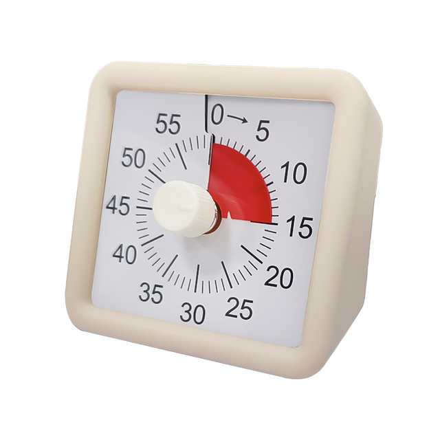 60 Minutes Productivity Visual Timer Pomodoro Study Desk Timer for Kids Silicone Rubber Countdown Kitchen Timer