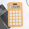 10 Digit Silicone Rubber Keys Calculator Battery Or Solar Power Desktop Calculator Bamboo Dual Power Scientific Calculator