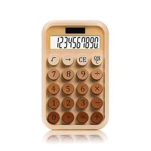 Dual Power Gradient Color Calculator 10 Digits Plastic Calculator Solar Power Scientific Desktop Calculator