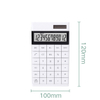 LED Large Screen Seamless Key Calculator Solar Power Plastic Desktop Calculator 12 Digits Scientific Dual Power Calculator