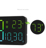 Multifunction Digital Alarm Clock Display Temperature Week Calendar Reloj De Pared LED Wall Clock with Night Light