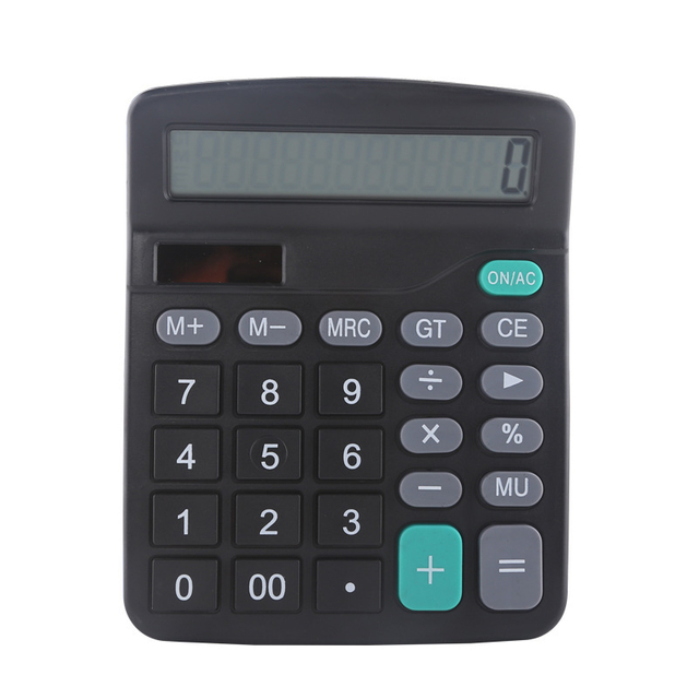Large Screen Solar Power Scientific Calculator 12 Digit Dual Power Calculator