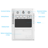Household Backlit Magnet Digital Thermometer Hygrometer Calendar Digital Desk Alarm Clock 