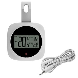 Mini Digital Refrigerator Magnet Thermometer Household Kitchen Freezer Cold Cabinet Thermometer with Alarm