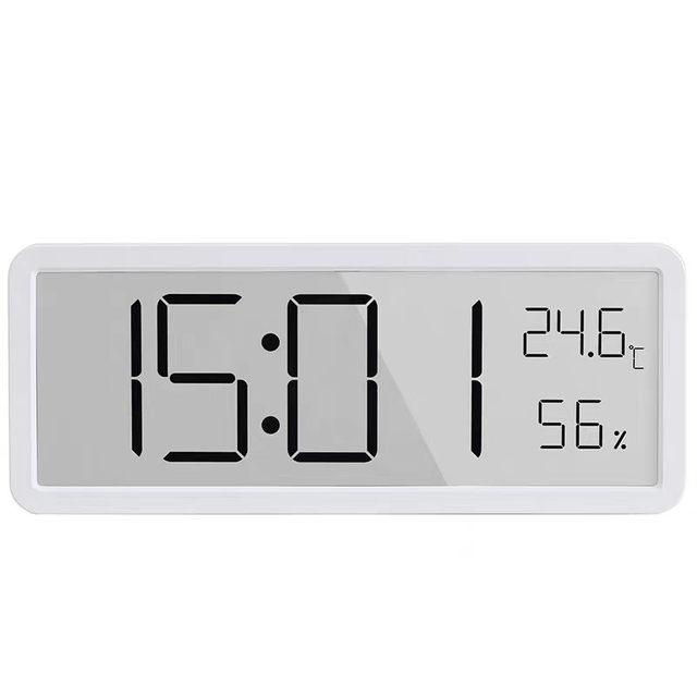  Large Screen Digital Desk Table Alarm Clock Display Date Temperature Humidity