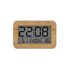Wood Grain Electronic Alarm Clock with Indoor Temperature Calendar Wooden Digital Clock