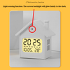 Creative House Style Alarm Clock Multi-functional LCD Bedside Clock with Night Light Digital Desk Table Clock