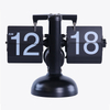 Custom Table Retro Flip Clock with Sound Control LED Nightlight Desk Page Turning Desk Clock Senior Auto Flip Calendar Clock