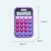 Learning Supplies Color Candy Key Calculator Dual Power Electronic Calculator 10 Digit Desktop Calculator