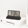 Multi-functional LCD Digital Table Clock Wake Up Alarm Clock Transparent Desk Clock Display Temperature Week Calendar 