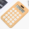 10 Digit Silicone Rubber Keys Calculator Battery Or Solar Power Desktop Calculator Bamboo Dual Power Scientific Calculator