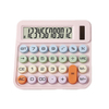 Cute Colorful Buttons Calculator 12 Digit Desktop Dual Power Calculator Solar Plastic Scientific Calculator 