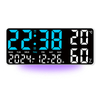  LED Wall Clock Display Temperature Week Calendar Digital Table Alarm Clock Desk Alarm Clock 
