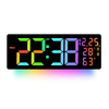 Multifunction LED Wall Clock Display Temperature Week Calendar Reloj De Pared Digital Alarm Clock with Night Light