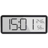  Large Screen Digital Desk Table Alarm Clock Display Date Temperature Humidity
