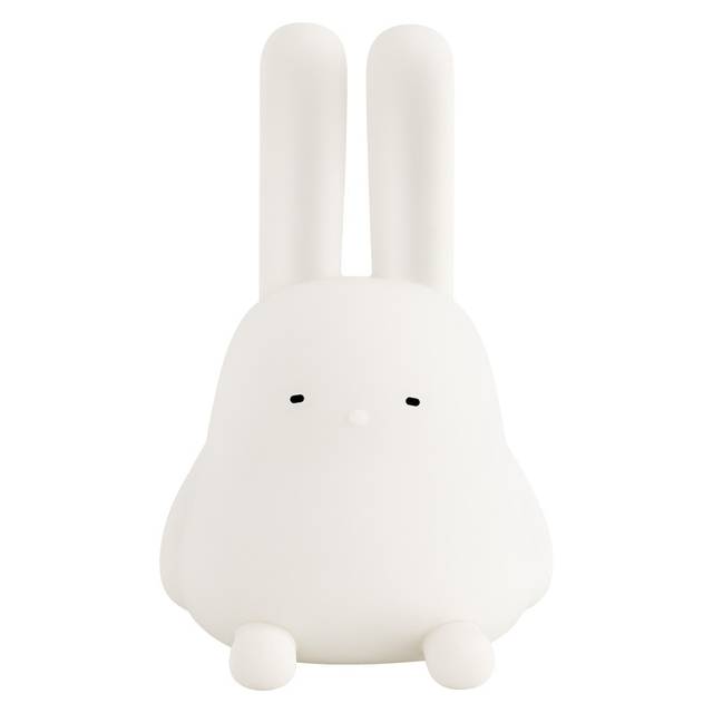 Creative Lopunny Lamp Desk Decor Bedroom Bedside Table Sleep Lamp Silicone Bunny Rabbit Night Lamp LED Touch Sensor Night Light