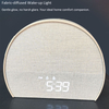 White Noise Sleep Alarm Clock Simulated Sunlight Wake-up Fabric Alarm Clock Digital Desk Clock Table Alarm Clock with Light
