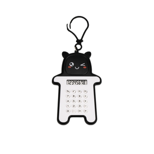 Learning Supplies Maze Toys Little Bear Calculator Keychain Electronic Calculator Battery Powered 8 Digit Mini Calculator
