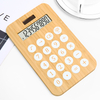 10 Digit Silicone Rubber Keys Calculator Battery Or Solar Power Desktop Calculator Bamboo Dual Power Scientific Calculator
