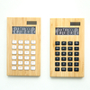 Modern 12 Digit Big Keys Calculator Battery Or Solar Power Calculator Bamboo Desktop Calculator