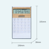 Dual Power Bamboo Calculator 10 Digits Solar Power Plastic Calculator Scientific Desktop Calculator