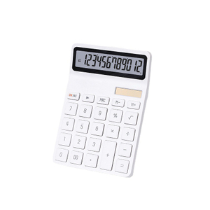 Minimalist Large Screen Calculator Battery Or Solar Power Plastic Scientific Calculator 12 Digits Desktop Dual Power Calculator
