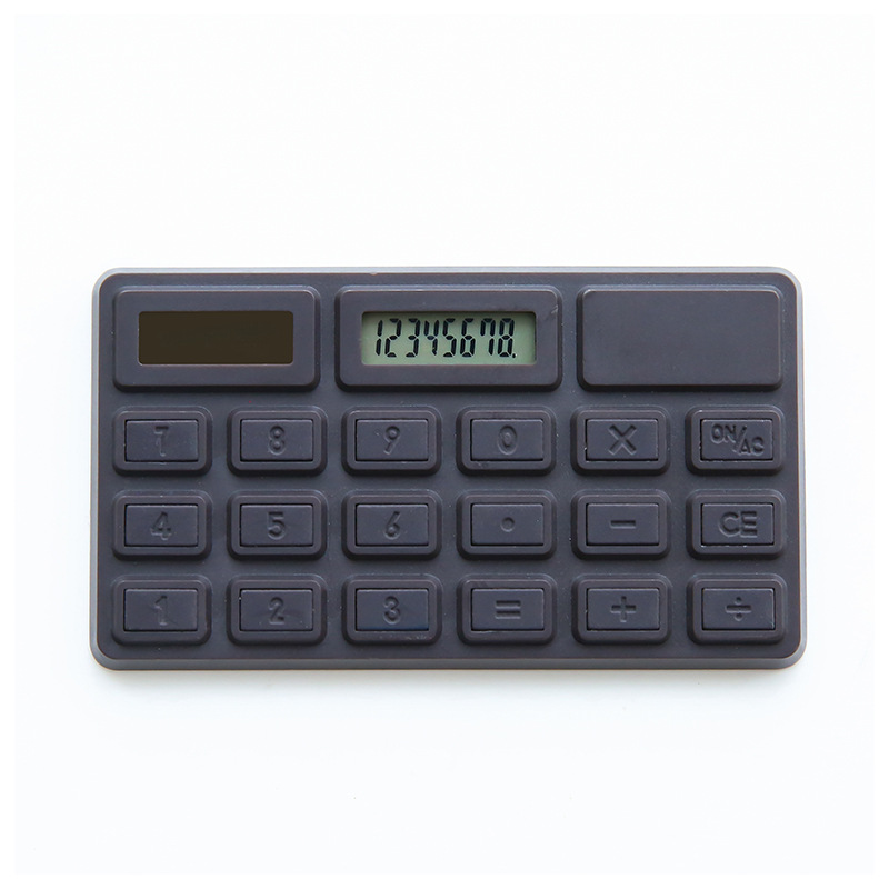 Chocolate Scientific Desktop Calculator Learning Office Supplies Solar Power Calculator 8 Digit Dual Power Plastic Calculator