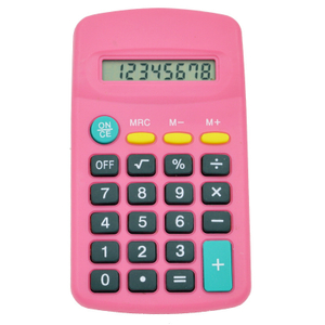 8 Digit Portable Plastic Calculator Large Screen Electronic Scientific Calculator Battery Power Desktop Calculator