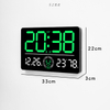 LED Large Display Week Calendar Temperature Digital Alarm Wall Clock with Timer