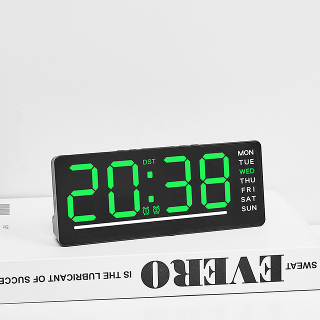 Wake Up Table Alarm Clock Reloj Display Temperature Week Calendar Digital Table Clock LED Digital Desk Alarm Clock