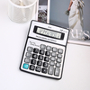 12 Digit Electronic Plastic Calculator Large Screen Desktop Calculator Battery Power Scientific Calculator