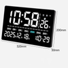 Large Screen LED Digital Desk Table Clock Display Temperature Week Calendar Wall Clock 
