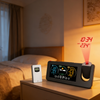 LED Smart Weather Projection Clock Temperature Humidity Forecast Weather Station Digital Table Desk Clock