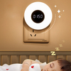 Remote-controlled Night Light with Timer Function Plug-in Digital Wall Clock for Bedroom