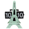 New design Creative Gifts Small Digital Desk Clock Decorate Living Room Table Clock Eiffel Tower Blade Flip Clock