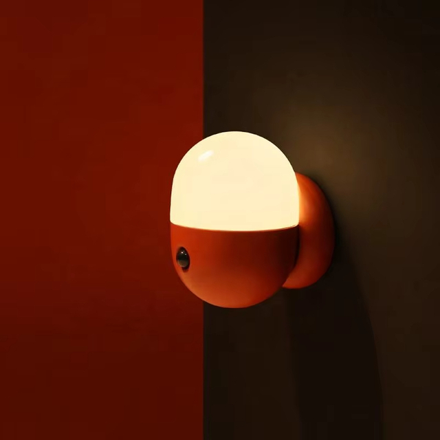 Rechargeable Wireless Portable Sleep Lamp Wall Staircase Hallway Bedroom Night Lamp Magnetic Smart Capsule Sensor Night Light