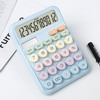 12 Digit Cute Colorful Buttons Calculator Solar Plastic Scientific Calculator Desktop Dual Power Calculator 