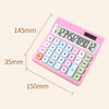 Large Screen Solar Power Cute Colorful Buttons Calculator Desktop Dual Power Calculator 12 Digit Plastic Scientific Calculator