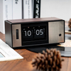 Modern Page Turning Desk Clock for Office School Home Auto Flip Mechanical Clock with Light LED Table Flip Clock