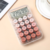 Battery Powered Plastic Transparent Calculator 10 Digits Gradient Color Keyboard Calculator Scientific Desktop Calculator
