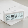 Magnetic LCD Alarm Clock Digital Table Desk Clock Display Temperature Humidness
