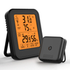 Indoor Outdoor Waterproof Magnetic Temperature Hygrometer Backlight Digital Temperature Hygrometer