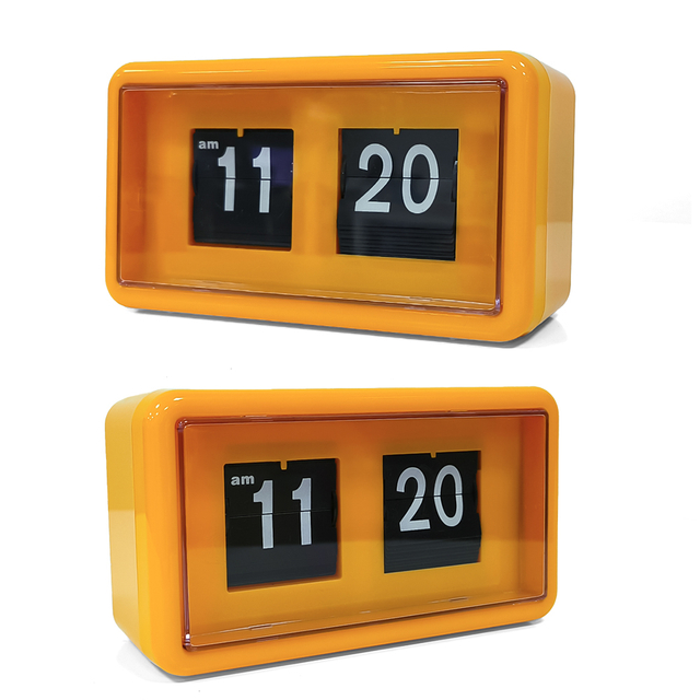 Creative Page Turning Desk Auto Flip Clock For Office School Home Senior Calendar Table Flip Clock Wall Clock