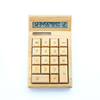 Creative Big Keys Dual Power Calculator Battery Or Solar Power Calculator 12 Digit Bamboo Desktop Calculator