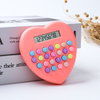 8 Digit Mini Creative Love Calculator Learning Supplies Colorful Keys Calculator Battery Powered Scientific Calculator