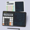 Alarm Clock with Date Time 12 Digit Desktop Calculator Dual Power Solar Calculator with LCD Writing Board