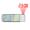 Multifunctional Desk Clock Digital Alarm Clock Display Date Temperature LED Mirror Projection Clock