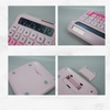 12 Digit Cute Candy Color Buttons Calculator Solar Desktop Calculator Dual Power Plastic Scientific Calculator